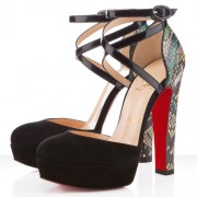 Replica Christian Louboutin La Favorita 140mm Sandals Green Cheap Fake Shoes