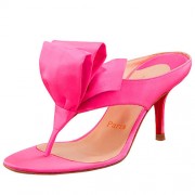 Replica Christian Louboutin Tulp Thong 80mm Sandals Pink Cheap Fake Shoes