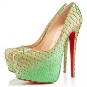 Replica Christian Louboutin Daffodile 160mm Platforms Menthe Cheap Fake Shoes