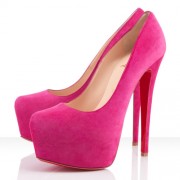 Replica Christian Louboutin Daffodile 160mm Platforms Rose Matador Cheap Fake Shoes