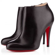 Replica Christian Louboutin Belle 100mm Ankle Boots Black Cheap Fake Shoes