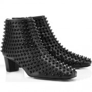 Replica Christian Louboutin Aioli 40mm Ankle Boots Black Cheap Fake Shoes