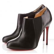 Replica Christian Louboutin Lastoto 100mm Ankle Boots Black Cheap Fake Shoes