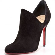Replica Christian Louboutin Dugueclina 100mm Ankle Boots Black Cheap Fake Shoes