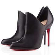 Replica Christian Louboutin Dugueclina 100mm Ankle Boots Black Cheap Fake Shoes