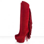 Replica Christian Louboutin Interlopa 160mm Boots Moroccan Red Cheap Fake Shoes