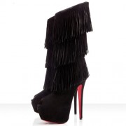 Replica Christian Louboutin Highness Tina 160mm Boots Black Cheap Fake Shoes