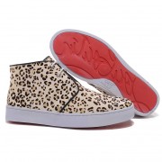 Replica Christian Louboutin Leopard printed Sneakers Leopard Cheap Fake Shoes