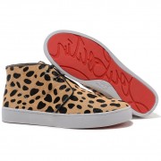 Replica Christian Louboutin Pony Leopard Sneakers Leopard Cheap Fake Shoes
