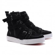 Replica Christian Louboutin Spacer Sneakers Black Cheap Fake Shoes