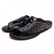 Replica Christian Louboutin Summer Fashion Sandals Black Cheap Fake Shoes