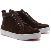 Replica Christian Louboutin Rantus Orlato Sneakers Brown Cheap Fake Shoes