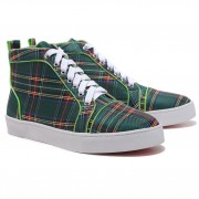 Replica Christian Louboutin Louis TarTaupe Sneakers Green Cheap Fake Shoes