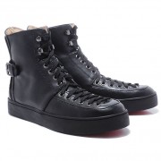 Replica Christian Louboutin Alfie Sneakers Black Cheap Fake Shoes