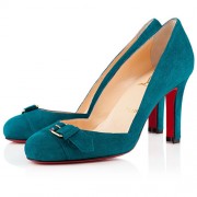 Replica Christian Louboutin Lilibelt 100mm Pumps Peacock Cheap Fake Shoes