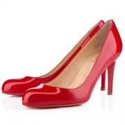 Replica Christian Louboutin Simple 100mm Pumps Red Cheap Fake Shoes