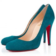 Replica Christian Louboutin Ron Ron 100mm Pumps Peacock Cheap Fake Shoes