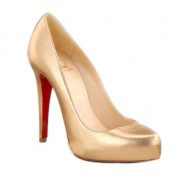 Replica Christian Louboutin Rolando Hidden 120mm Pumps Gold Cheap Fake Shoes