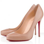 Replica Christian Louboutin Elisa 100mm Pumps Nude Cheap Fake Shoes
