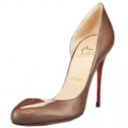 Replica Christian Louboutin Helmour 100mm Pumps Taupe Cheap Fake Shoes
