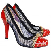 Replica Christian Louboutin Candy Lace 120mm Pumps Red Cheap Fake Shoes
