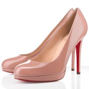 Replica Christian Louboutin New Simple 120mm Pumps Nude Cheap Fake Shoes