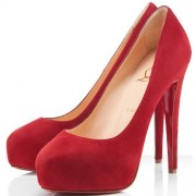 Replica Christian Louboutin Miss Clichy 140mm Pumps Red Cheap Fake Shoes