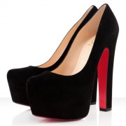 Replica Christian Louboutin Daffy 160mm Pumps Black Cheap Fake Shoes