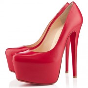 Replica Christian Louboutin Daffodile 160mm Platforms Red Cheap Fake Shoes