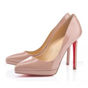 Replica Christian Louboutin Pigalle Plato 120mm Pumps Nude Cheap Fake Shoes