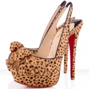 Replica Christian Louboutin Jenny 140mm Special Occasion Leopard Cheap Fake Shoes