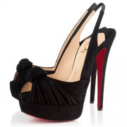 Replica Christian Louboutin Jenny 140mm Special Occasion Black Cheap Fake Shoes