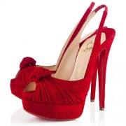 Replica Christian Louboutin Jenny 140mm Special Occasion Red Cheap Fake Shoes