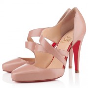 Replica Christian Louboutin Citoyenne 100mm Sandals Nude Cheap Fake Shoes