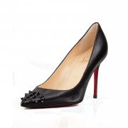 Replica Christian Louboutin Geo 80mm Pumps Black Cheap Fake Shoes