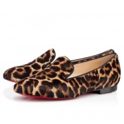 Replica Christian Louboutin Sakouette Loafers Leopard Cheap Fake Shoes