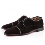 Replica Christian Louboutin Bruno Zip Loafers Black Cheap Fake Shoes