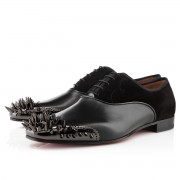 Replica Christian Louboutin Tyronito Loafers Black Cheap Fake Shoes