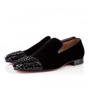 Replica Christian Louboutin Spooky Loafers Black Cheap Fake Shoes