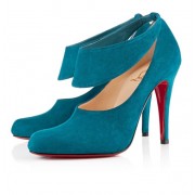 Replica Christian Louboutin Miss zorra 100mm Pumps Turquoise Cheap Fake Shoes