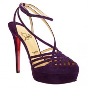 Replica Christian Louboutin Tres Francaise 140mm Sandals Purple Cheap Fake Shoes