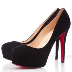 Replica Christian Louboutin Bianca 120mm Platforms Black Cheap Fake Shoes