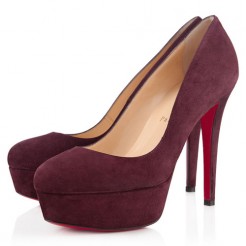 Replica Christian Louboutin Bianca 120mm Platforms Plum Cheap Fake Shoes