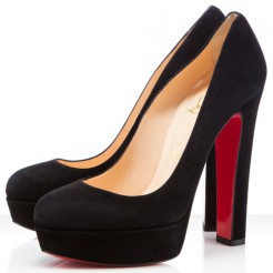 Replica Christian Louboutin Bianca 140mm Platforms Black Cheap Fake Shoes