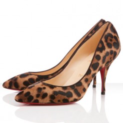 Replica Christian Louboutin Piou Piou 80mm Pumps Leopard Cheap Fake Shoes