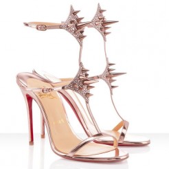 Replica Christian Louboutin Lady Max 100mm Sandals Nude Cheap Fake Shoes