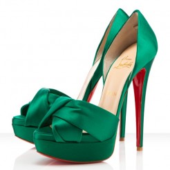 Replica Christian Louboutin Volpi 140mm Sandals Emeraude Cheap Fake Shoes