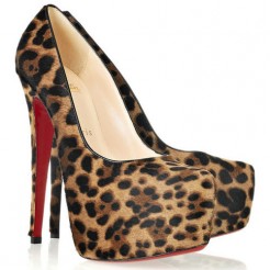 Replica Christian Louboutin Daffodile 160mm Platforms Leopard Cheap Fake Shoes