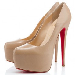 Replica Christian Louboutin Daffodile 160mm Platforms Nude Cheap Fake Shoes