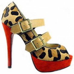 Replica Christian Louboutin Bikiki 140mm Mary Jane Pumps Leopard Cheap Fake Shoes